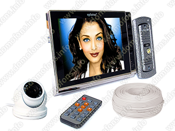 Комплект видеодомофона с камерой Eplutus EP-2291 + KDM-6413G